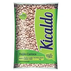 Feijão Carioca Kicaldo Tipo 1 Pacote com 1kg